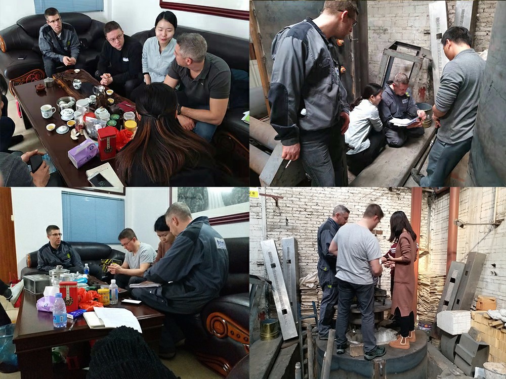 法國(guó)客戶到訪公司，參觀和操作工業(yè)爐設(shè)備