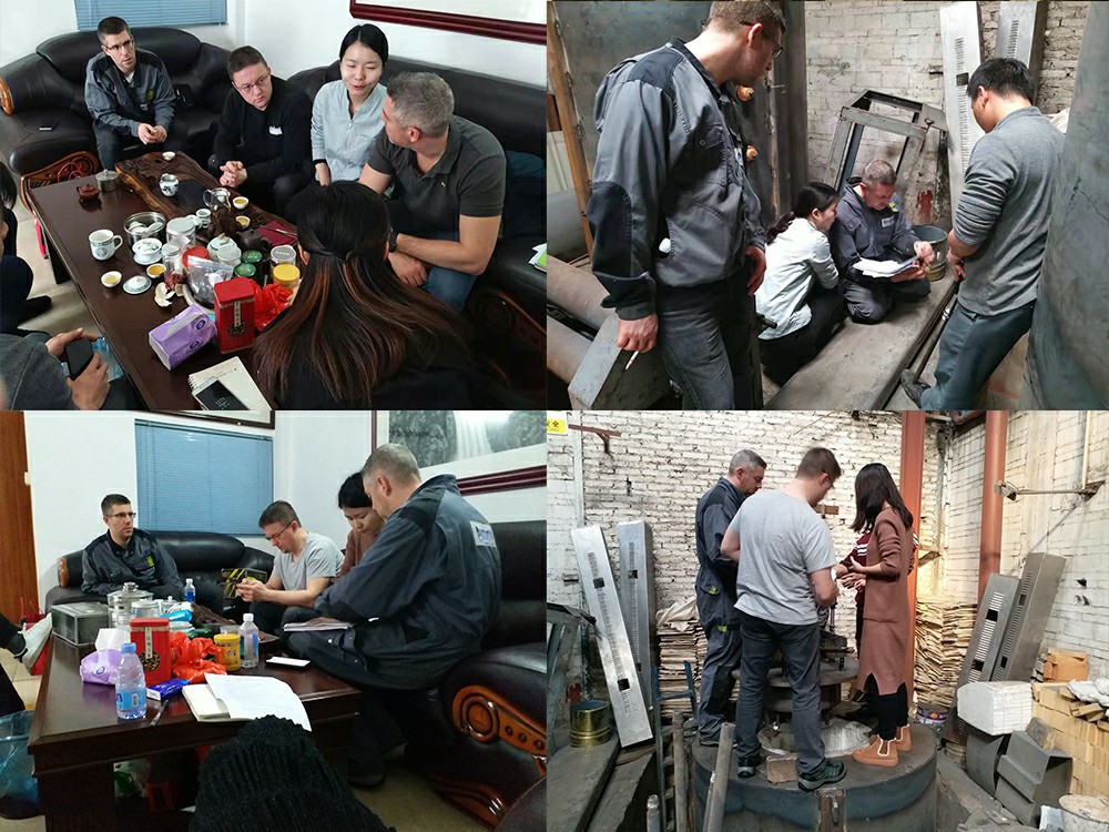 法國客戶到訪公司，參觀和操作工業爐設備(圖1)