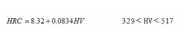 熱處理中洛氏硬度與維氏硬度的換算(圖4) 熱處理中洛氏硬度與維氏硬度的換算(圖4)